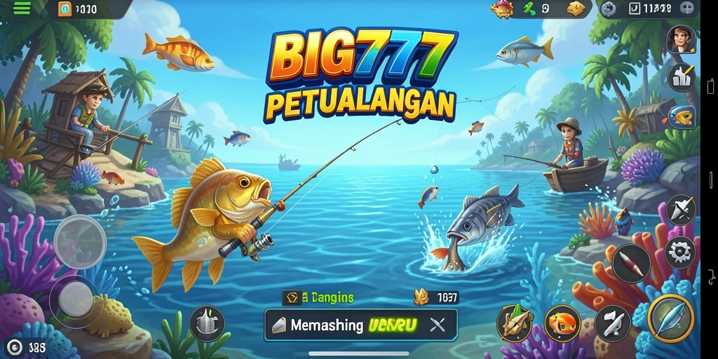 Gameplay BIG777 yang menantang dengan berbagai lokasi memancing.