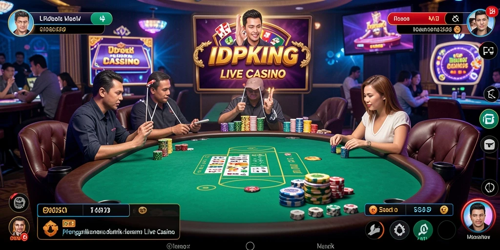 Tampilan gameplay menarik dari pengalaman Live Casino IDPKING.