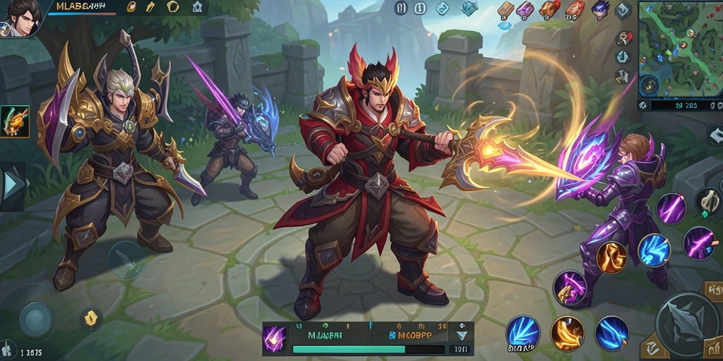 Tampilan gameplay menakjubkan dari MLBB8 dalam petualangan MMORPG.
