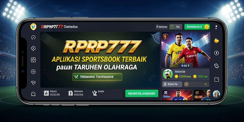 Tampilan antarmuka utama RPRP777 yang menarik untuk taruhan olahraga.