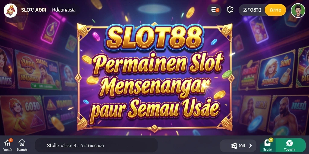 Tampilan gameplay SLOT88 yang seru dan penuh warna.